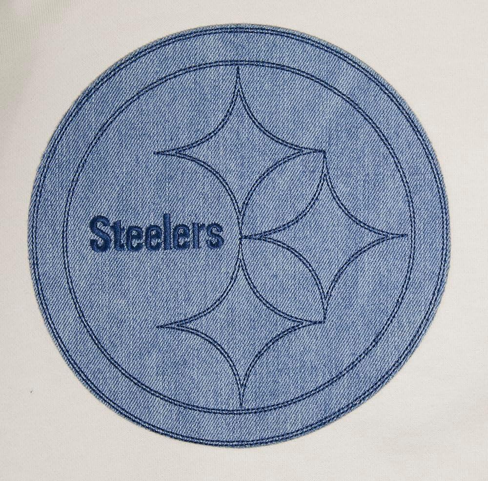 imagePro Standard Mens NFL Varsity Blues Brushed Back French Terry Pull Over HoodieLinen