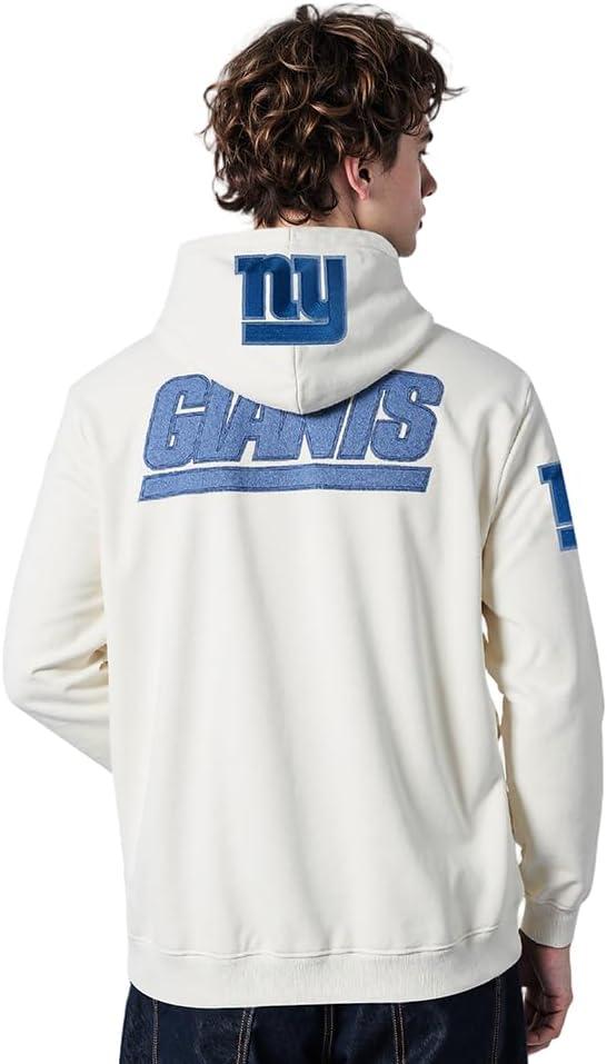 imagePro Standard Mens NFL Varsity Blues Brushed Back French Terry Pull Over HoodieLinen