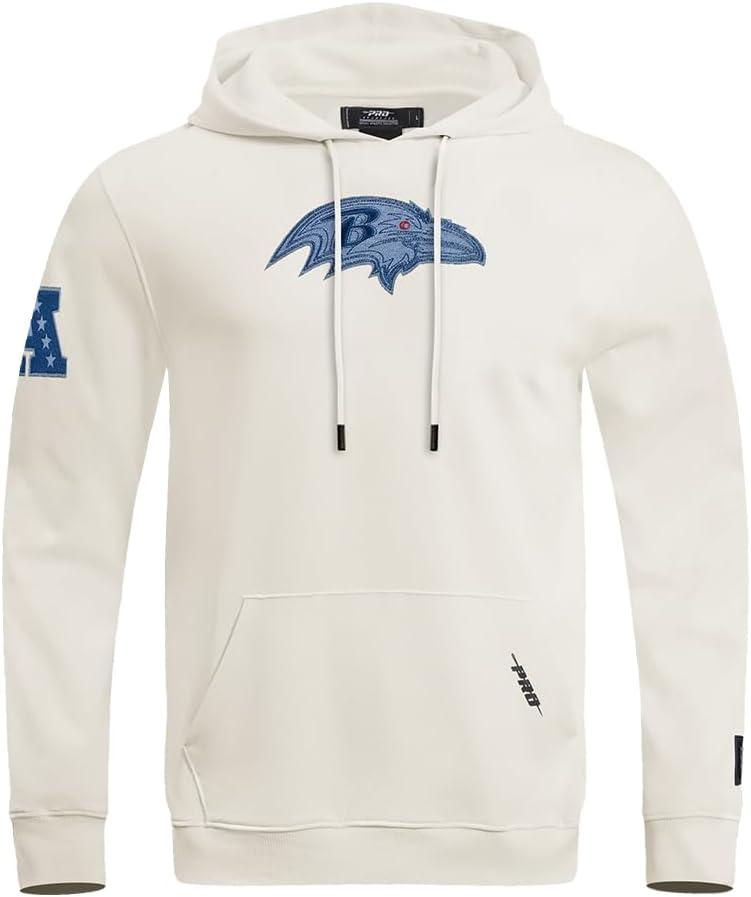 imagePro Standard Mens NFL Varsity Blues Brushed Back French Terry Pull Over HoodieLinen