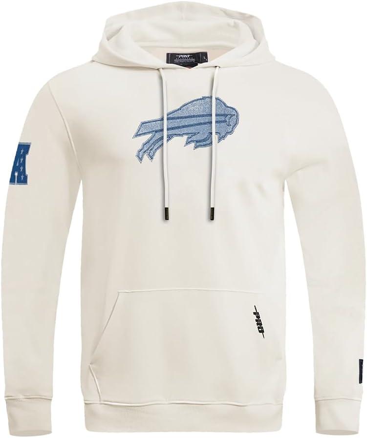 imagePro Standard Mens NFL Varsity Blues Brushed Back French Terry Pull Over HoodieLinen