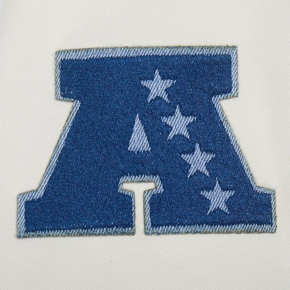 imagePro Standard Mens NFL Varsity Blues Brushed Back French Terry Pull Over HoodieLinen