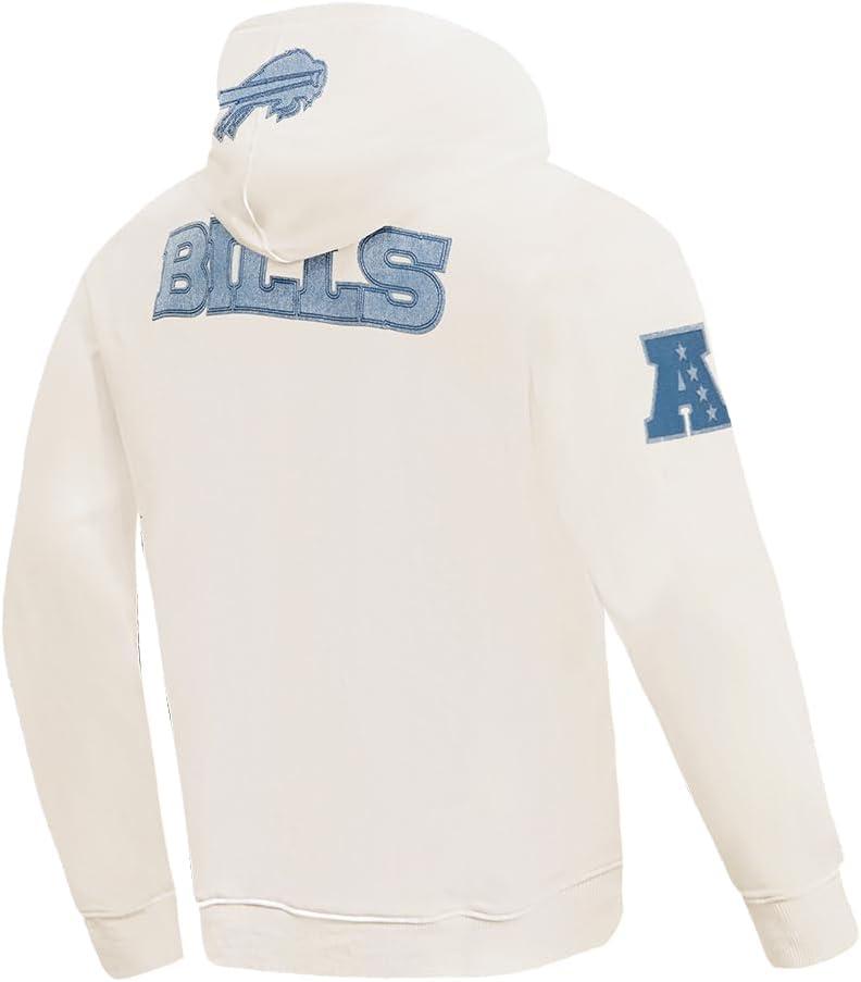 imagePro Standard Mens NFL Varsity Blues Brushed Back French Terry Pull Over HoodieLinen