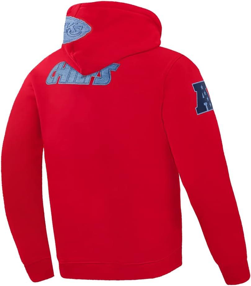 imagePro Standard Mens NFL Varsity Blues Brushed Back French Terry Pull Over HoodieRed