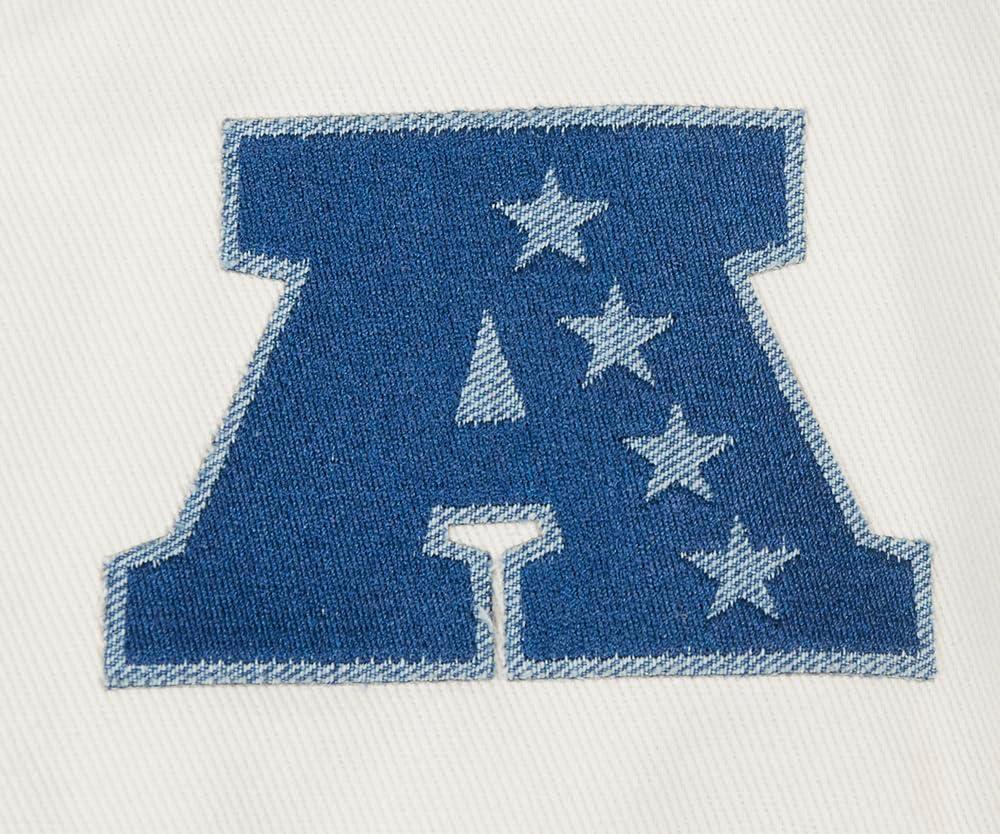 imagePro Standard Mens NFL Varsity Blues Denim JacketBlue
