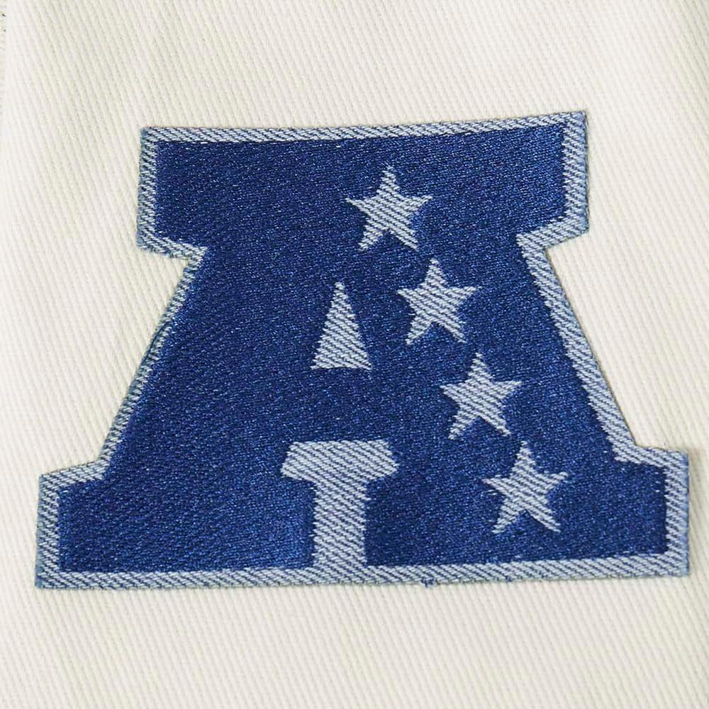 imagePro Standard Mens NFL Varsity Blues Denim JacketBlue