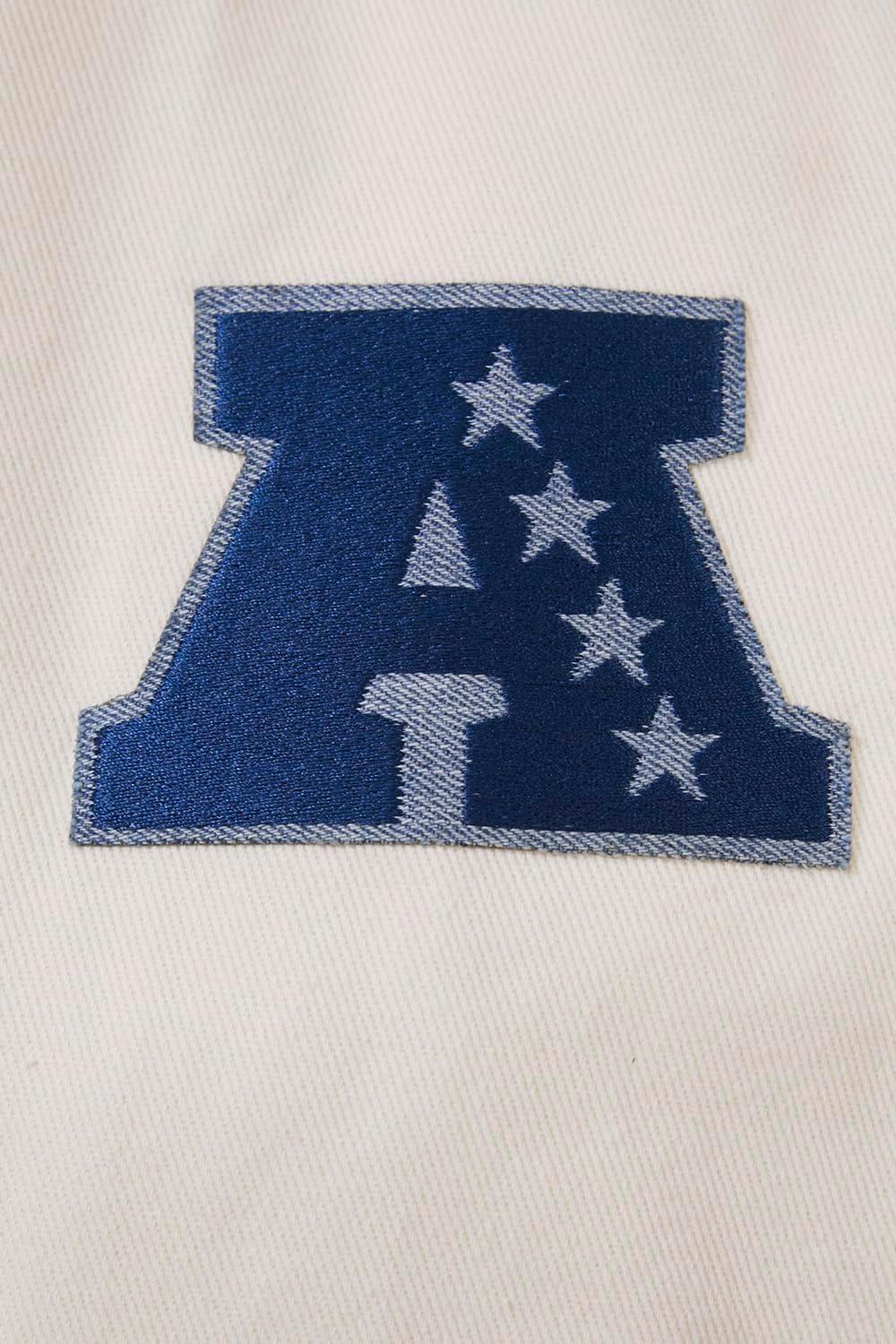 imagePro Standard Mens NFL Varsity Blues Denim JacketCincinnati Bengals Denim
