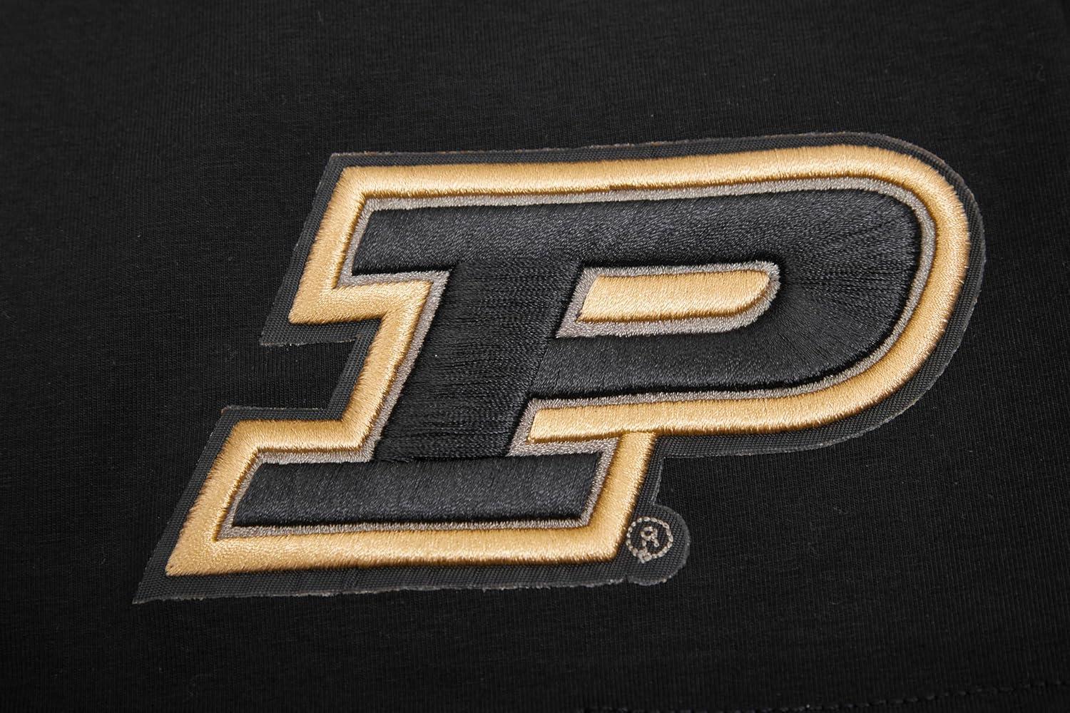 imagePro Standard Mens Purdue University Classic Chenille Short Sleeve Tee Black L