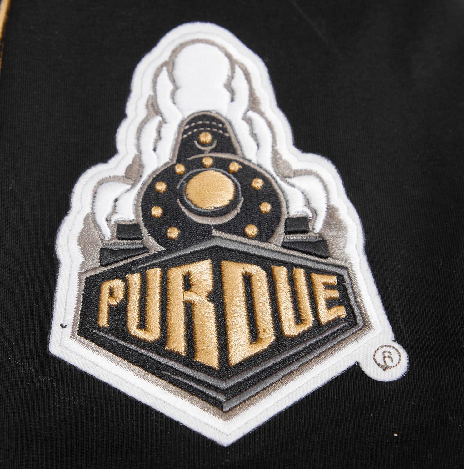 imagePro Standard Mens Purdue University Classic Chenille Short Sleeve Tee Black L