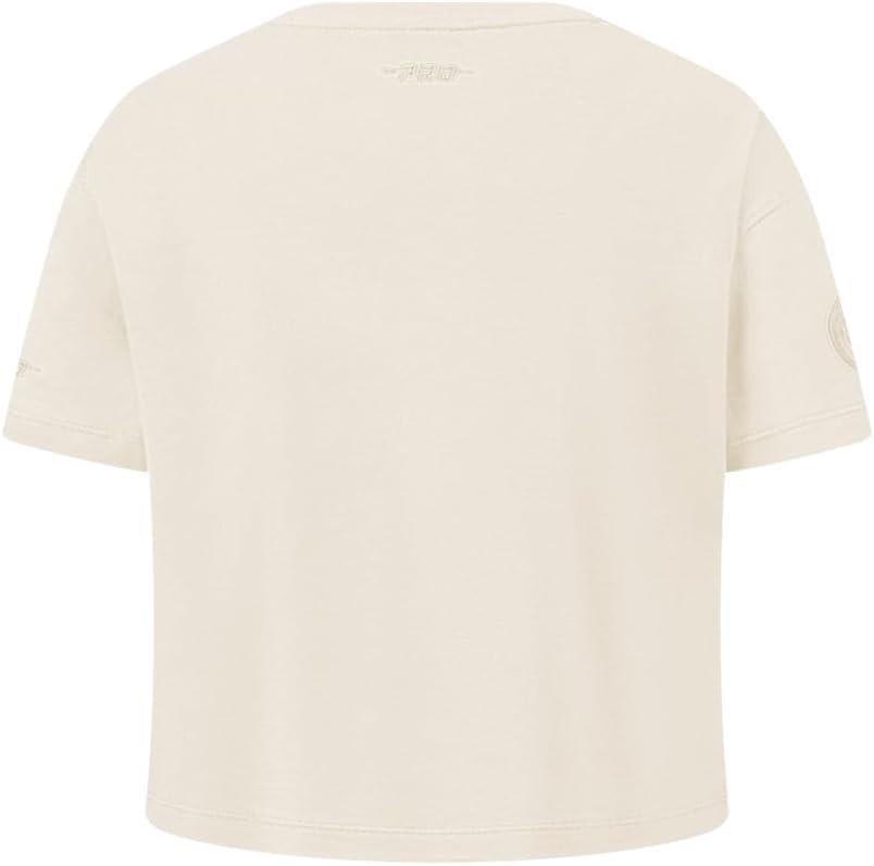 imagePro Standard NBA Girls Big Girls NBA Neutral Cotton Short Sleeve Boxy TeeEggshell