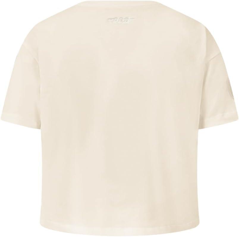 imagePro Standard NBA Girls Big Girls NBA Neutral Cotton Short Sleeve Boxy TeeEggshell