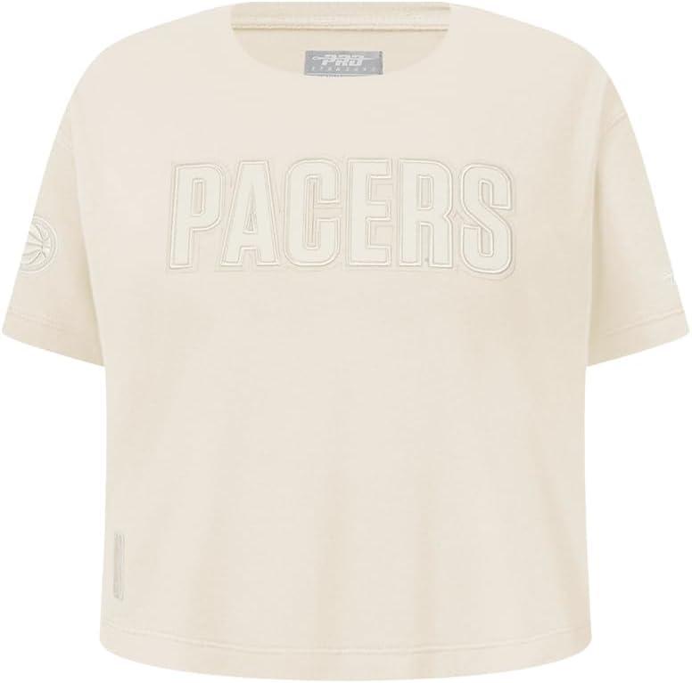 imagePro Standard NBA Girls Big Girls NBA Neutral Cotton Short Sleeve Boxy TeeEggshell