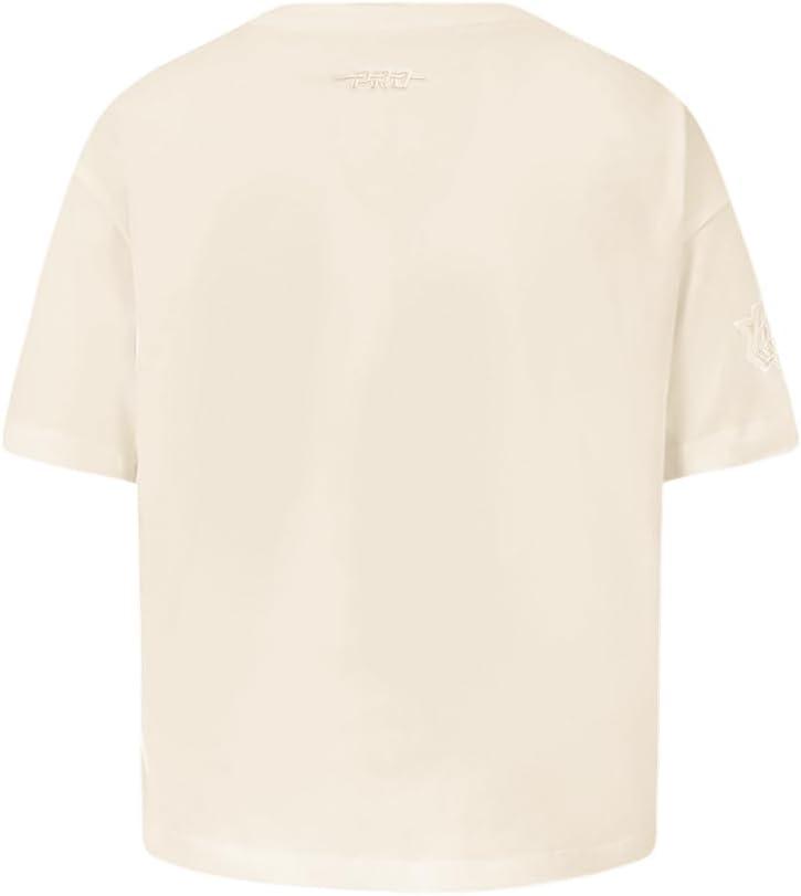 imagePro Standard NBA Girls Big Girls NBA Neutral Cotton Short Sleeve Boxy TeeEggshell