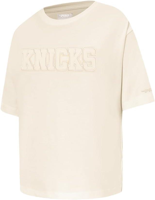 imagePro Standard NBA Girls Big Girls NBA Neutral Cotton Short Sleeve Boxy TeeEggshell