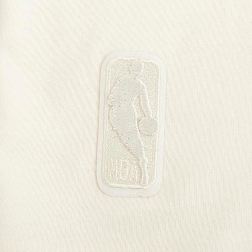 imagePro Standard NBA Girls Big Girls NBA Neutral Cotton Short Sleeve Boxy TeeEggshell