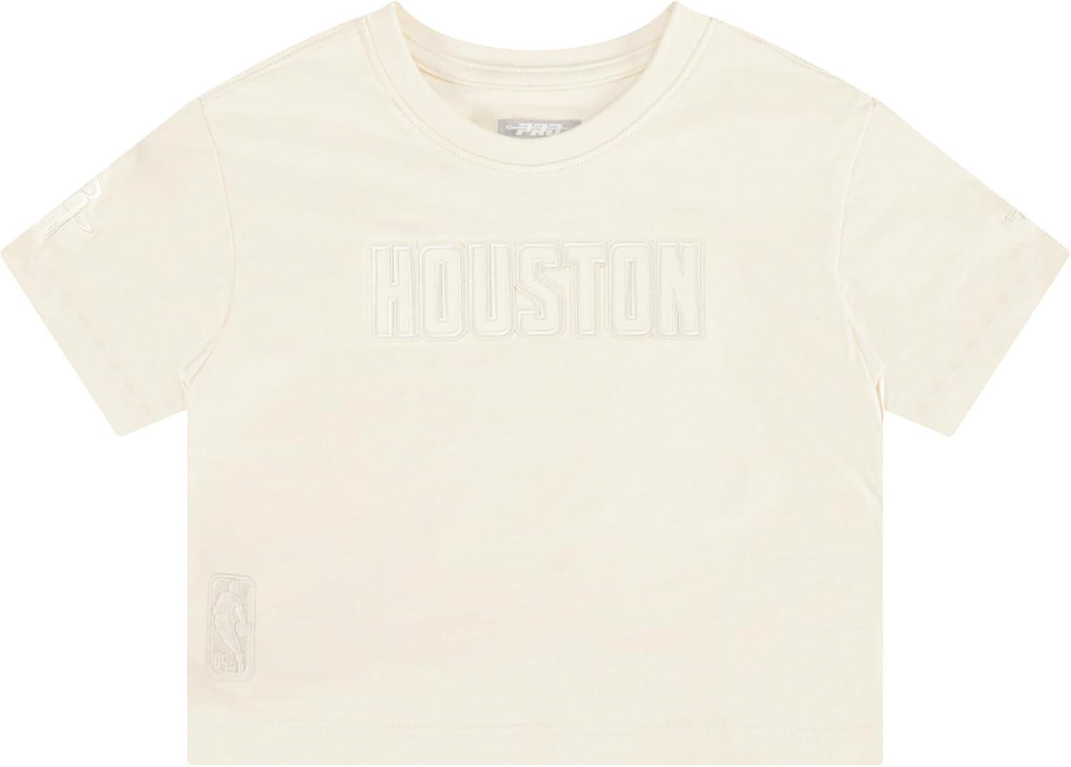 imagePro Standard NBA Girls Big Girls NBA Neutral Cotton Short Sleeve Boxy TeeEggshell