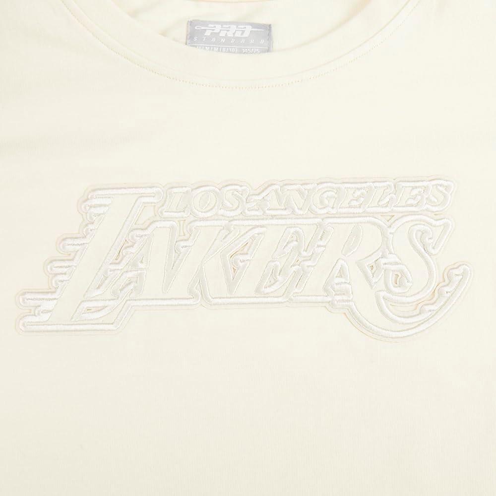 imagePro Standard NBA Girls Big Girls NBA Neutral Cotton Short Sleeve Boxy TeeEggshell