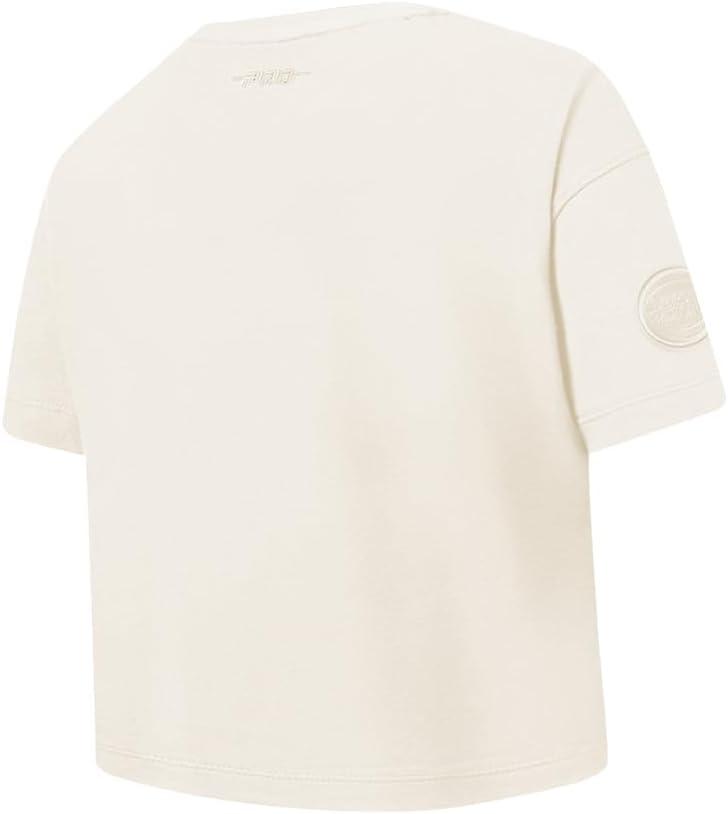 imagePro Standard NBA Girls Big Girls NBA Neutral Cotton Short Sleeve Boxy TeeEggshell