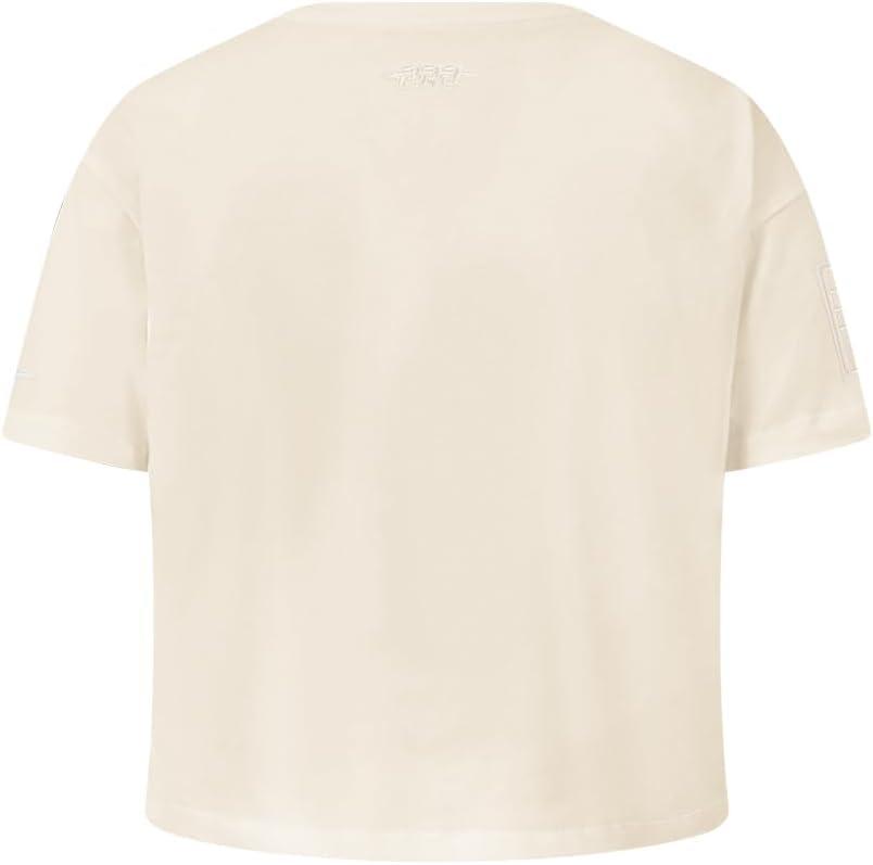 imagePro Standard NBA Girls Big Girls NBA Neutral Cotton Short Sleeve Boxy TeeEggshell