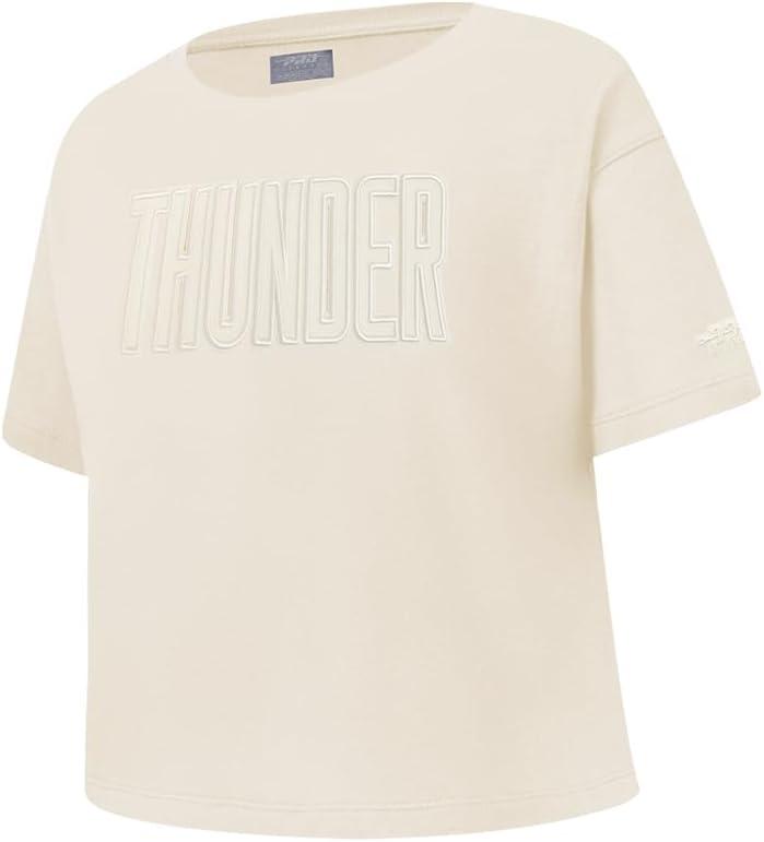 imagePro Standard NBA Girls Big Girls NBA Neutral Cotton Short Sleeve Boxy TeeEggshell