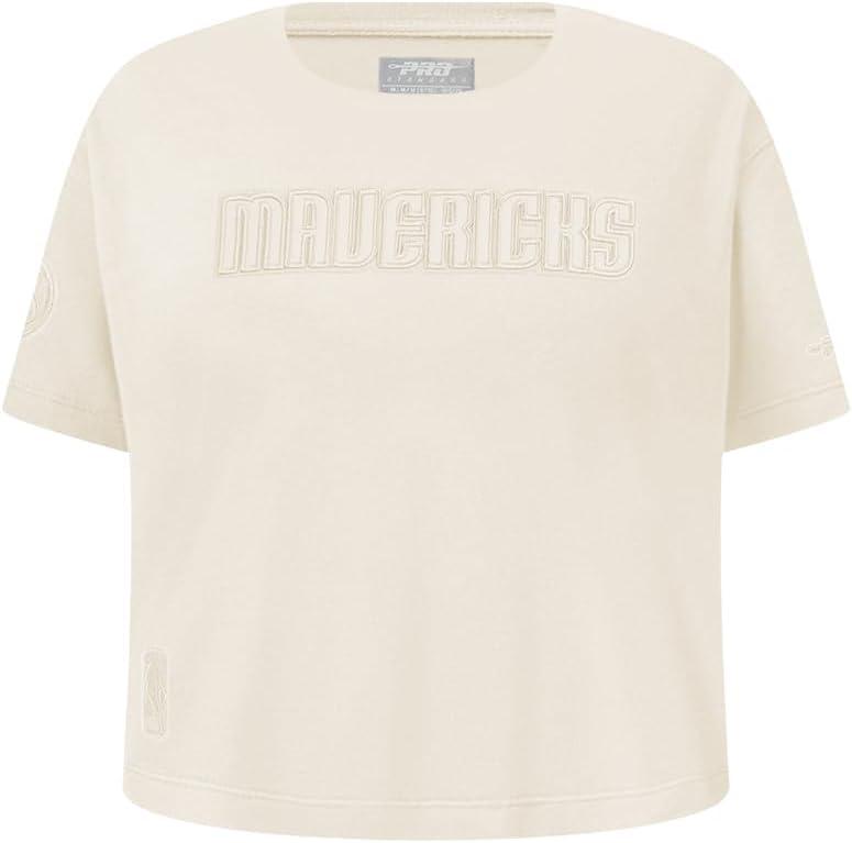 imagePro Standard NBA Girls Big Girls NBA Neutral Cotton Short Sleeve Boxy TeeEggshell