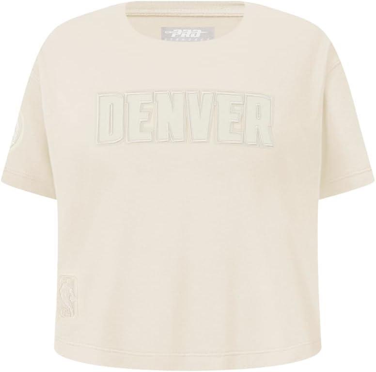 imagePro Standard NBA Girls Big Girls NBA Neutral Cotton Short Sleeve Boxy TeeEggshell