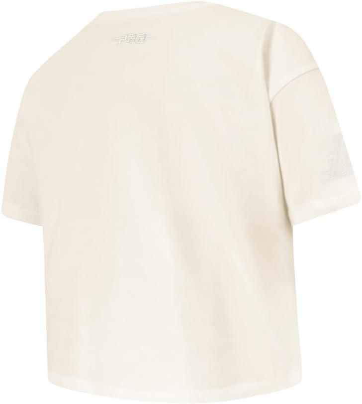imagePro Standard NBA Girls Big Girls NBA Neutral Cotton Short Sleeve Boxy TeeEggshell