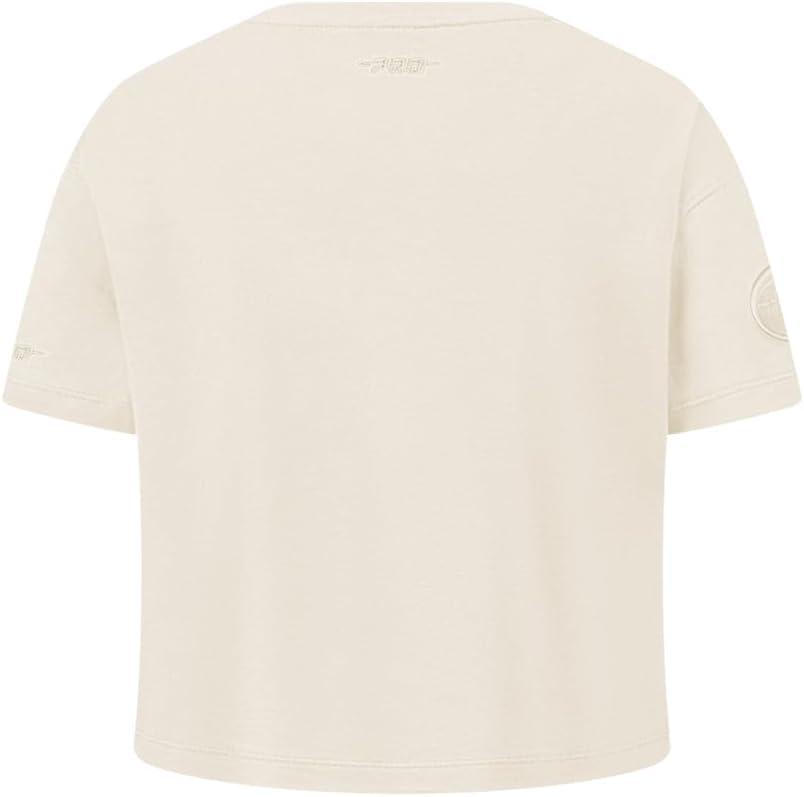 imagePro Standard NBA Girls Big Girls NBA Neutral Cotton Short Sleeve Boxy TeeEggshell