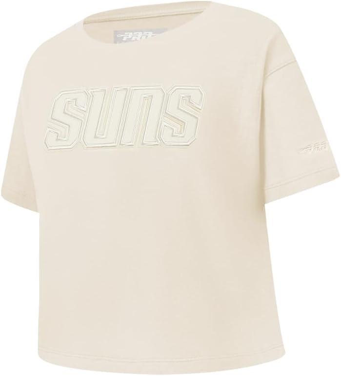 imagePro Standard NBA Girls Big Girls NBA Neutral Cotton Short Sleeve Boxy TeeEggshell