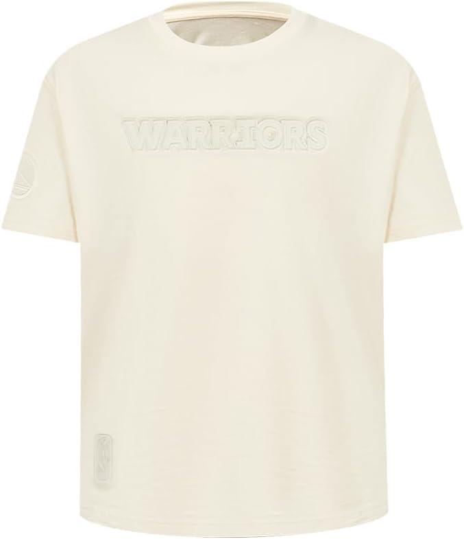 imagePro Standard NBA Girls Big Girls NBA Neutral Cotton Short Sleeve Boxy TeeEggshell