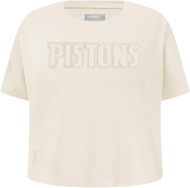 imagePro Standard NBA Girls Big Girls NBA Neutral Cotton Short Sleeve Boxy TeeEggshell