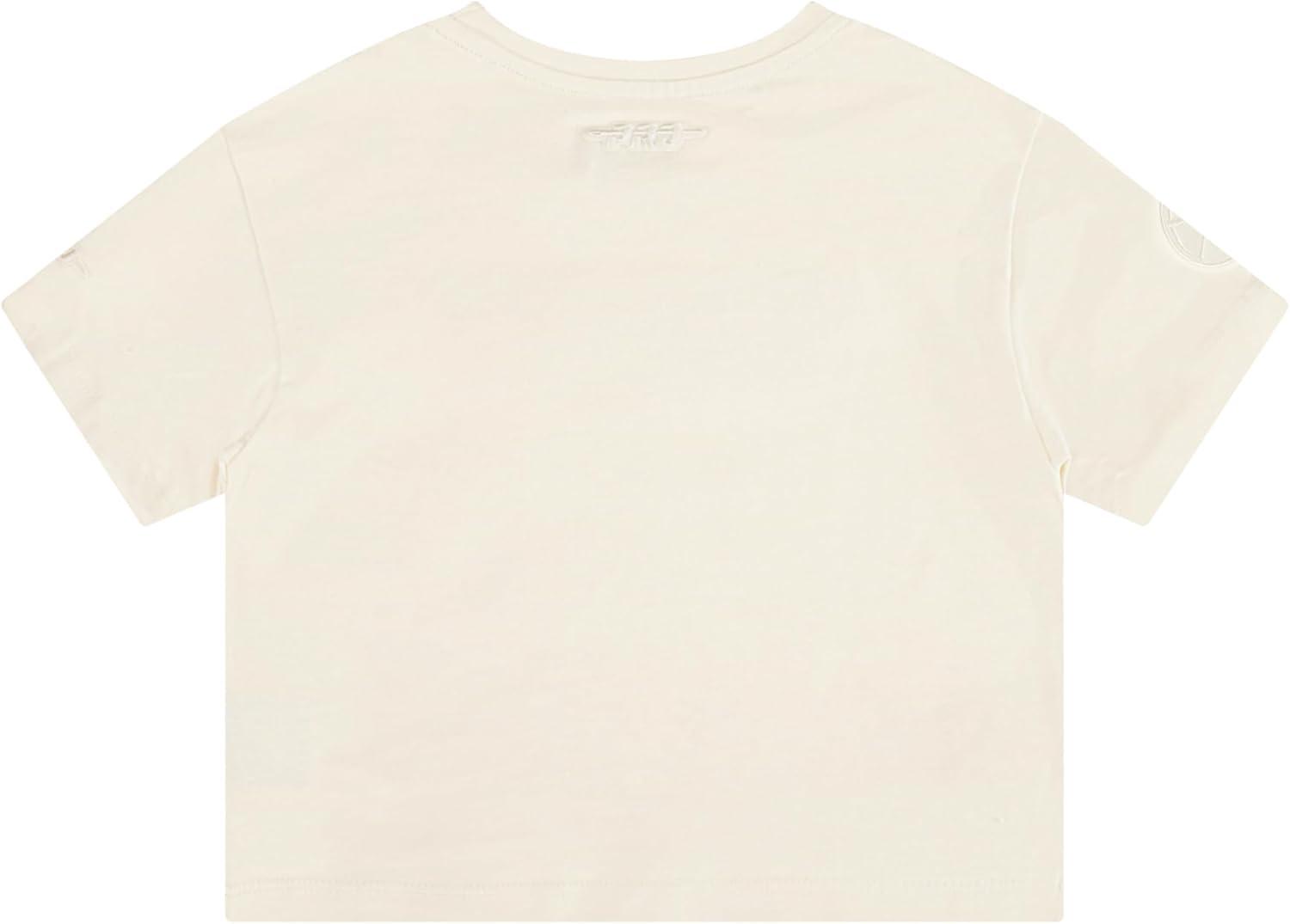 imagePro Standard NBA Girls Big Girls NBA Neutral Cotton Short Sleeve Boxy TeeEggshell