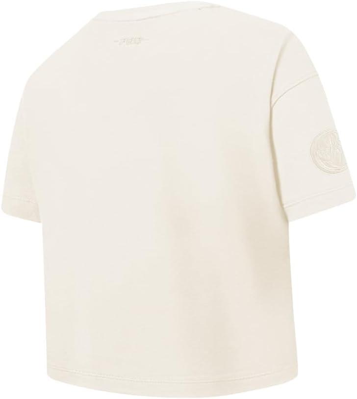 imagePro Standard NBA Girls Big Girls NBA Neutral Cotton Short Sleeve Boxy TeeEggshell