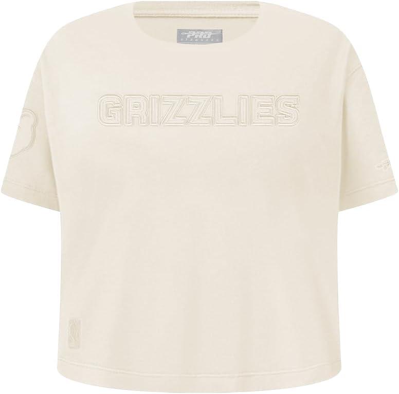 imagePro Standard NBA Girls Big Girls NBA Neutral Cotton Short Sleeve Boxy TeeEggshell