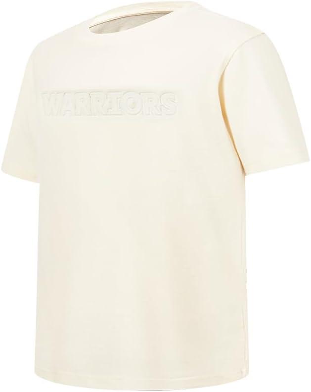 imagePro Standard NBA Girls Big Girls NBA Neutral Cotton Short Sleeve Boxy TeeEggshell