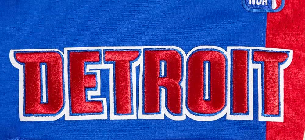 imagePro Standard NBA Mens Mens NBA Retro Classics Cotton Double Knit Athletic ShortRoyal BlueRed