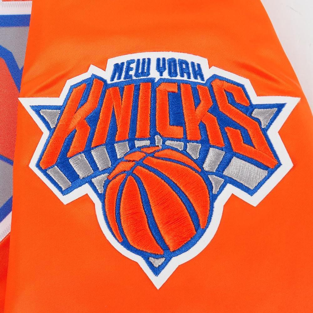 imagePro Standard NBA mens Mens Nba Classic Satin JacketOrange