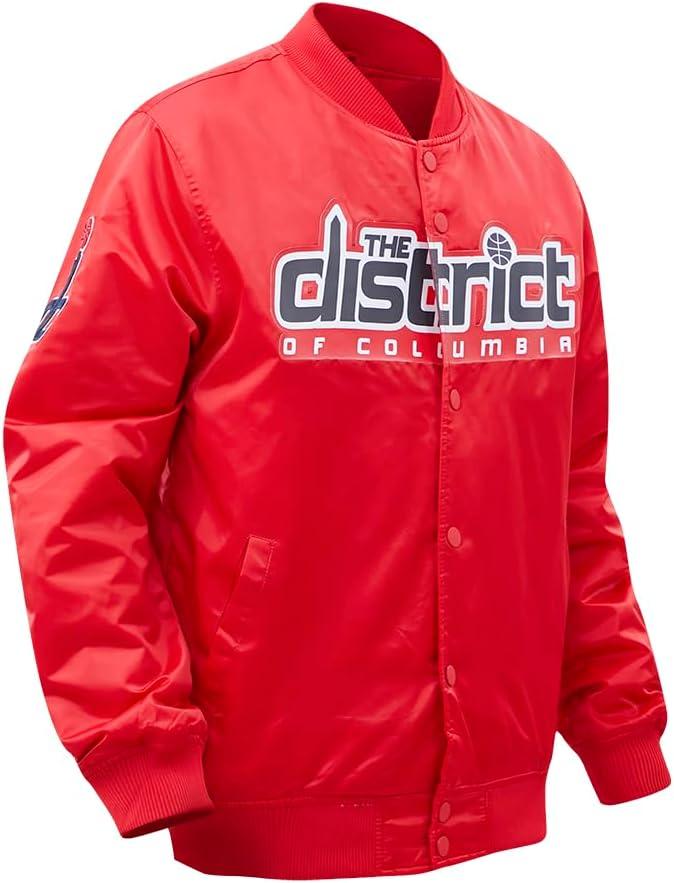 imagePro Standard NBA mens Mens Nba Classic Satin JacketRed