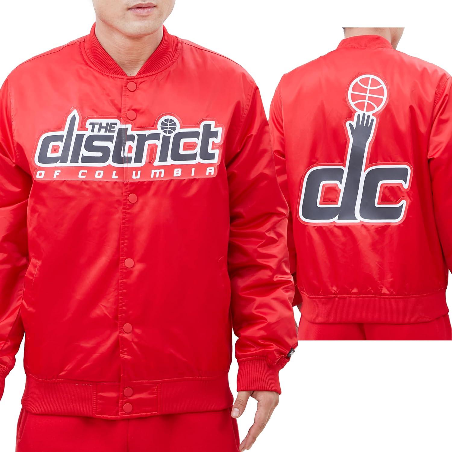 imagePro Standard NBA mens Mens Nba Classic Satin JacketRed