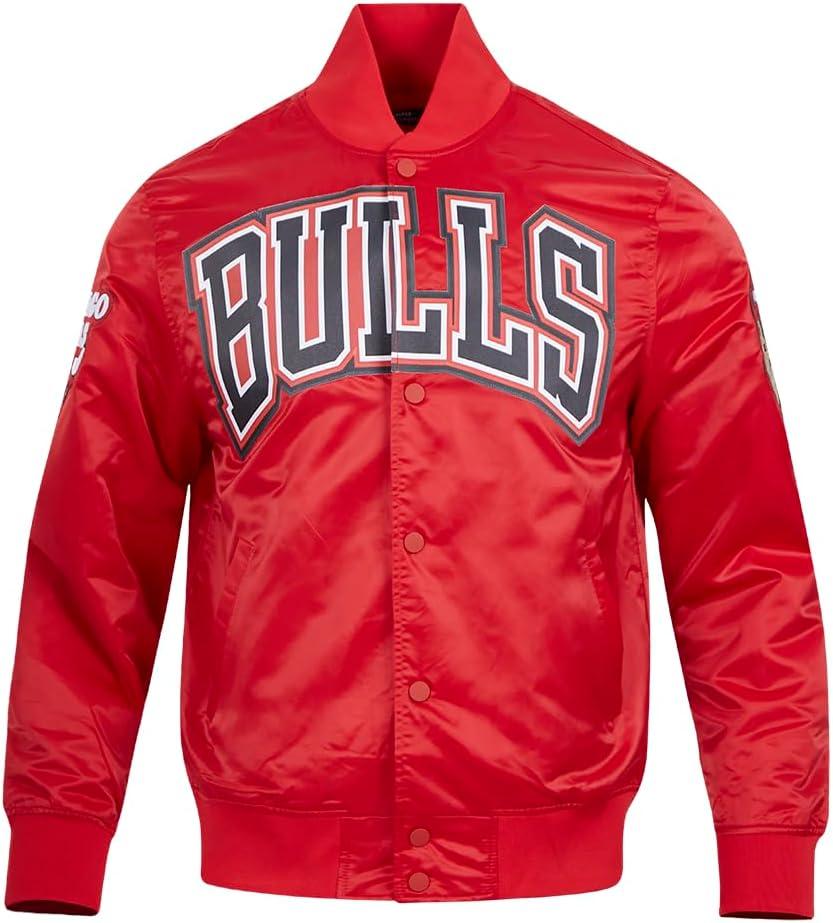 imagePro Standard NBA mens Mens Nba Classic Satin JacketRed