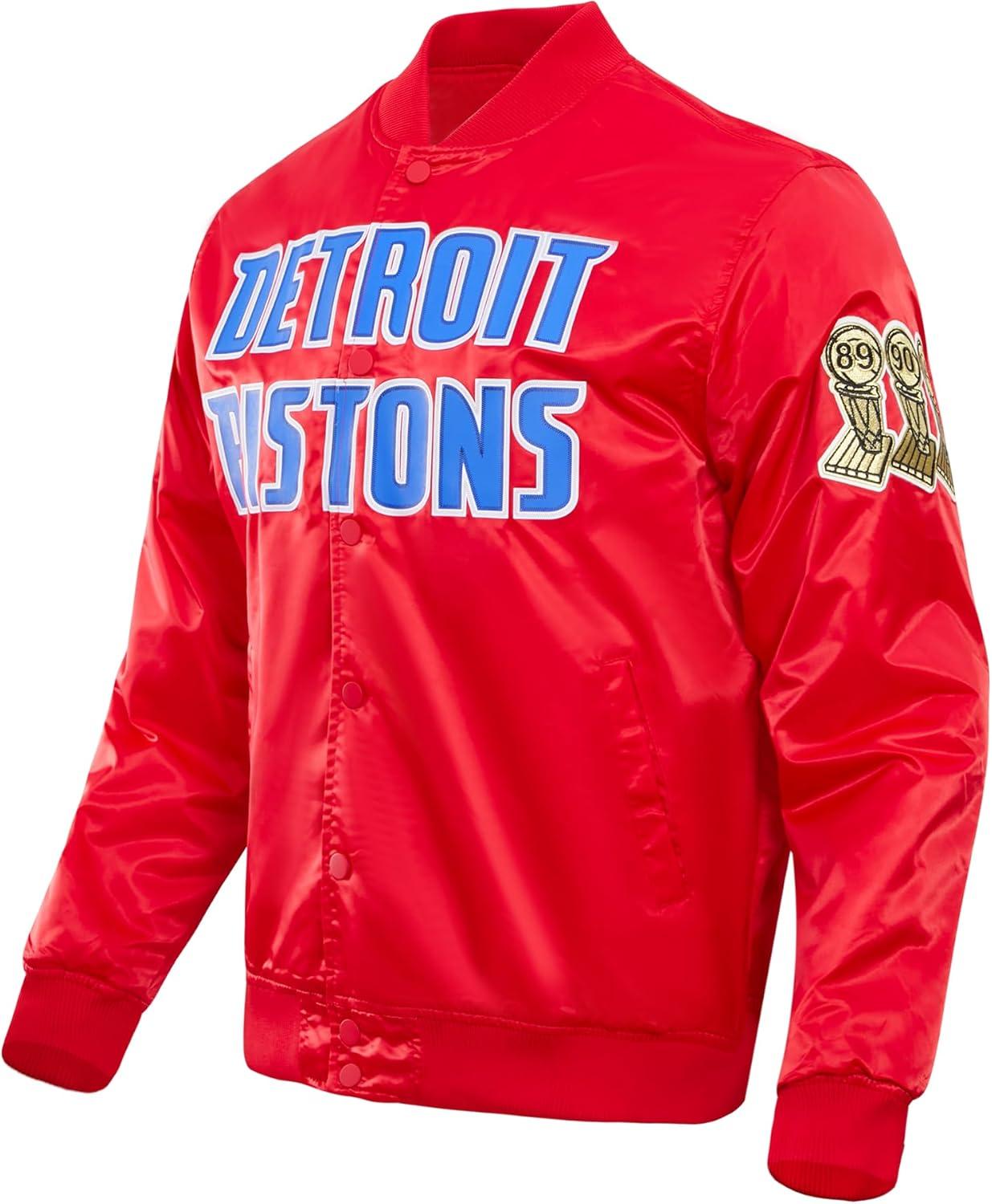imagePro Standard NBA mens Mens Nba Classic Satin JacketRed