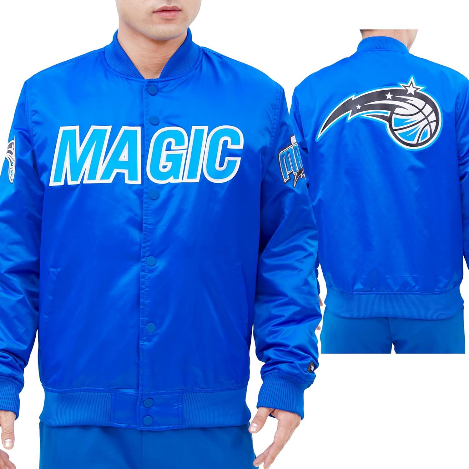 imagePro Standard NBA mens Mens Nba Classic Satin JacketRoyal Blue