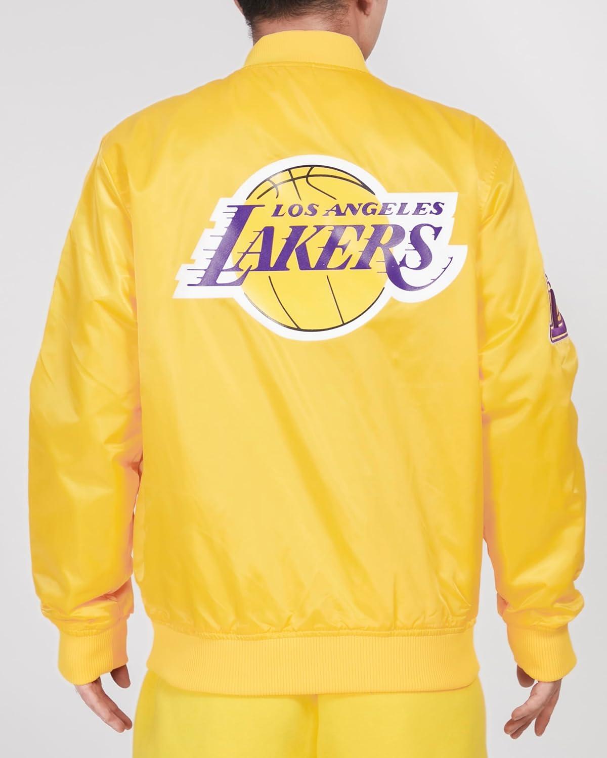 imagePro Standard NBA mens Mens Nba Classic Satin JacketYellow