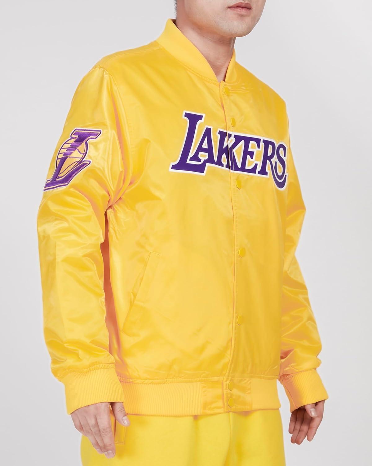 imagePro Standard NBA mens Mens Nba Classic Satin JacketYellow