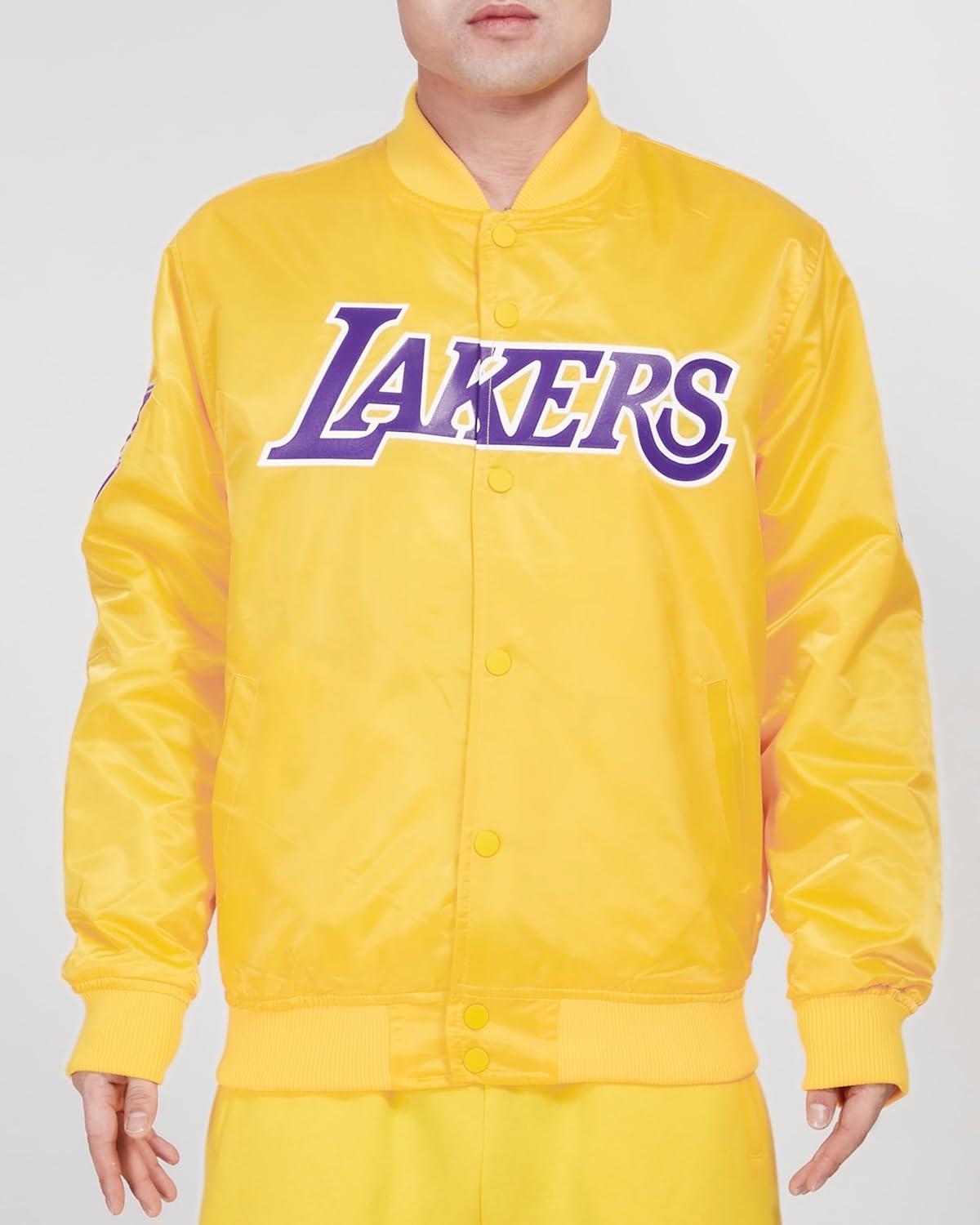 imagePro Standard NBA mens Mens Nba Classic Satin JacketYellow