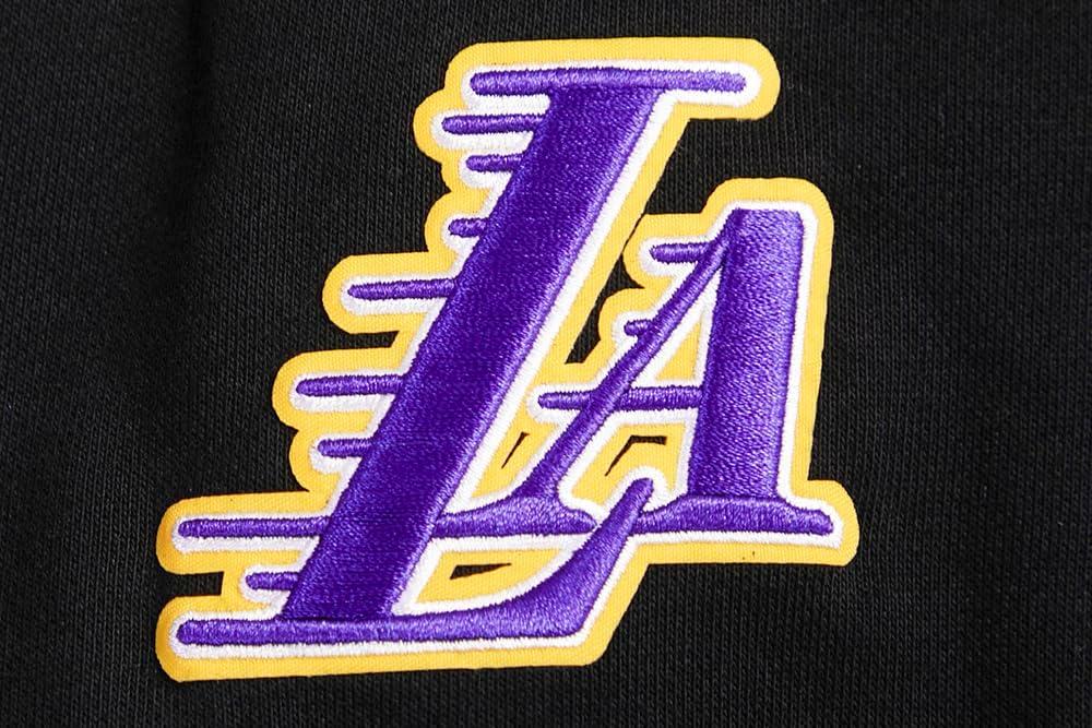 imagePro Standard NBA womens Womens Nba Retro Classics Brushed Back French Terry Crewneck SweatshirtBlackPurpleYellow
