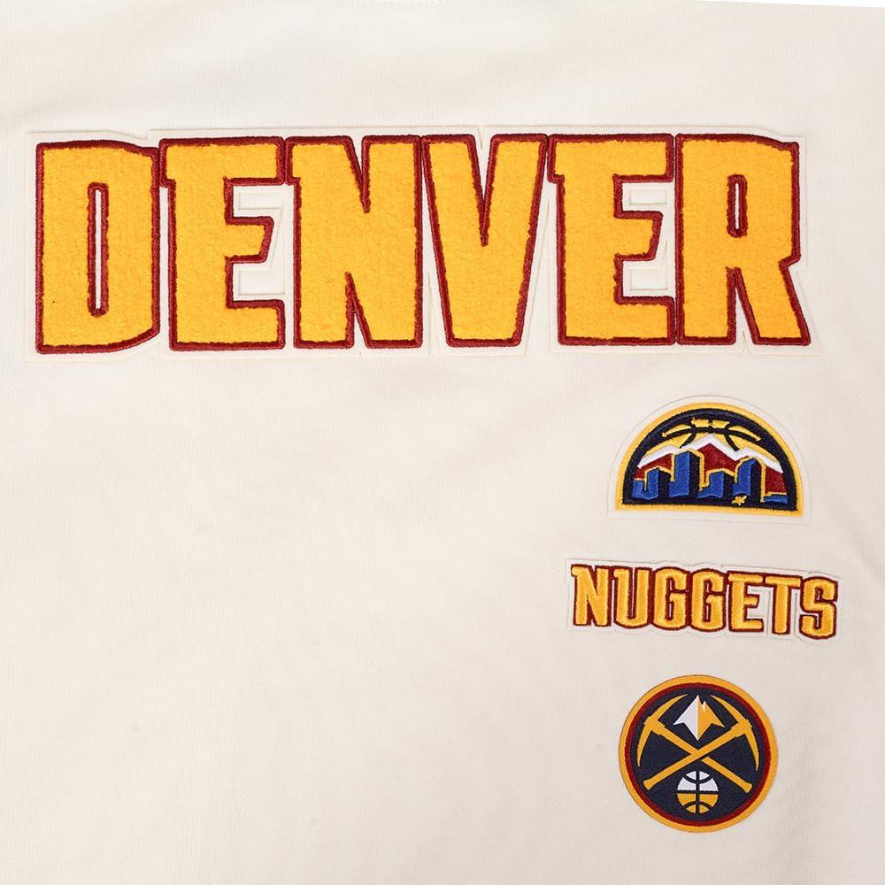 imagePro Standard NBA womens Womens Nba Retro Classics Brushed Back French Terry Crewneck SweatshirtEggshell Midnight Navy