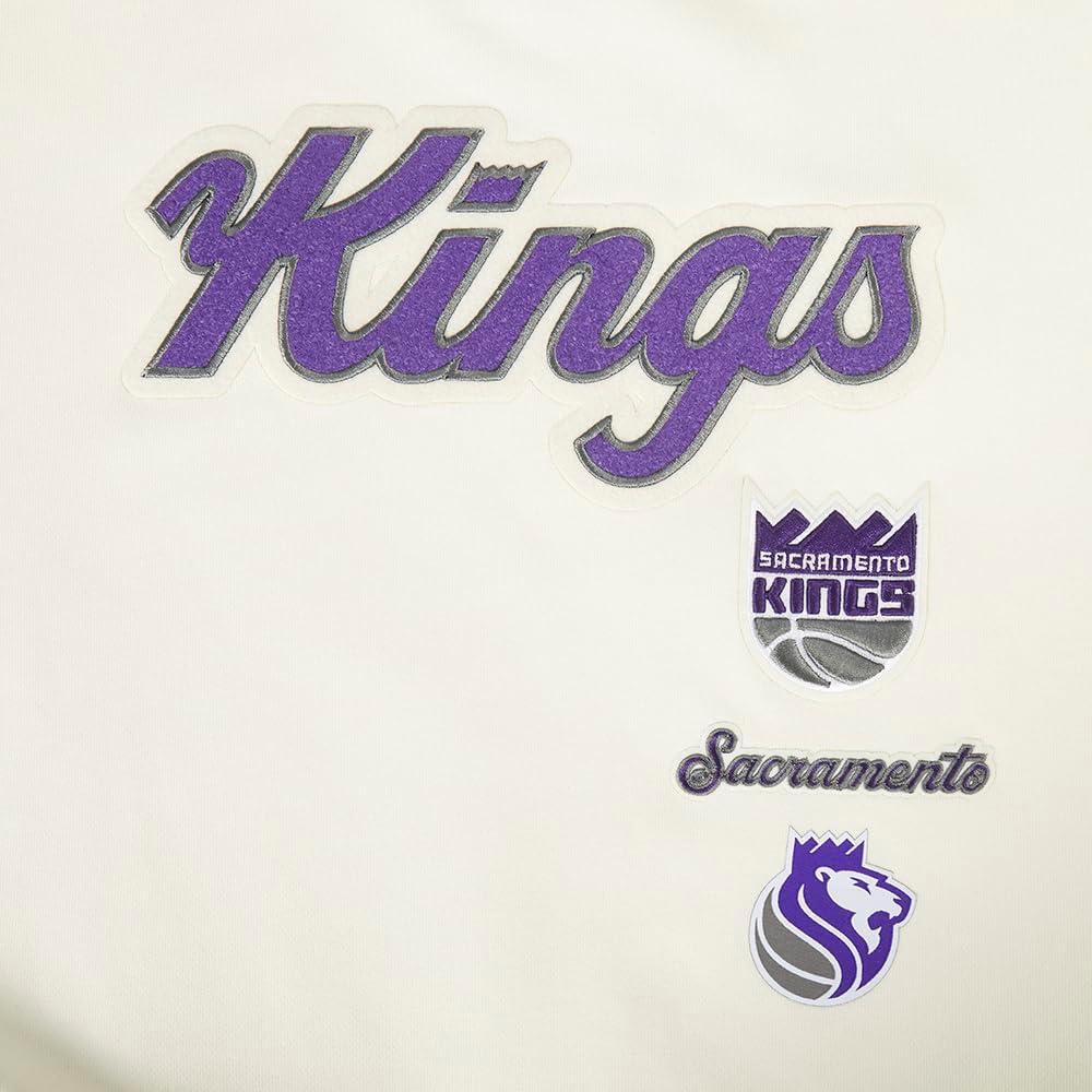 imagePro Standard NBA womens Womens Nba Retro Classics Brushed Back French Terry Crewneck SweatshirtEggshell Purple