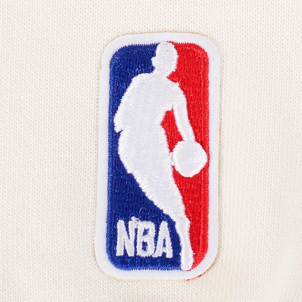 imagePro Standard NBA womens Womens Nba Retro Classics Brushed Back French Terry Crewneck SweatshirtEggshellRoyal Blue