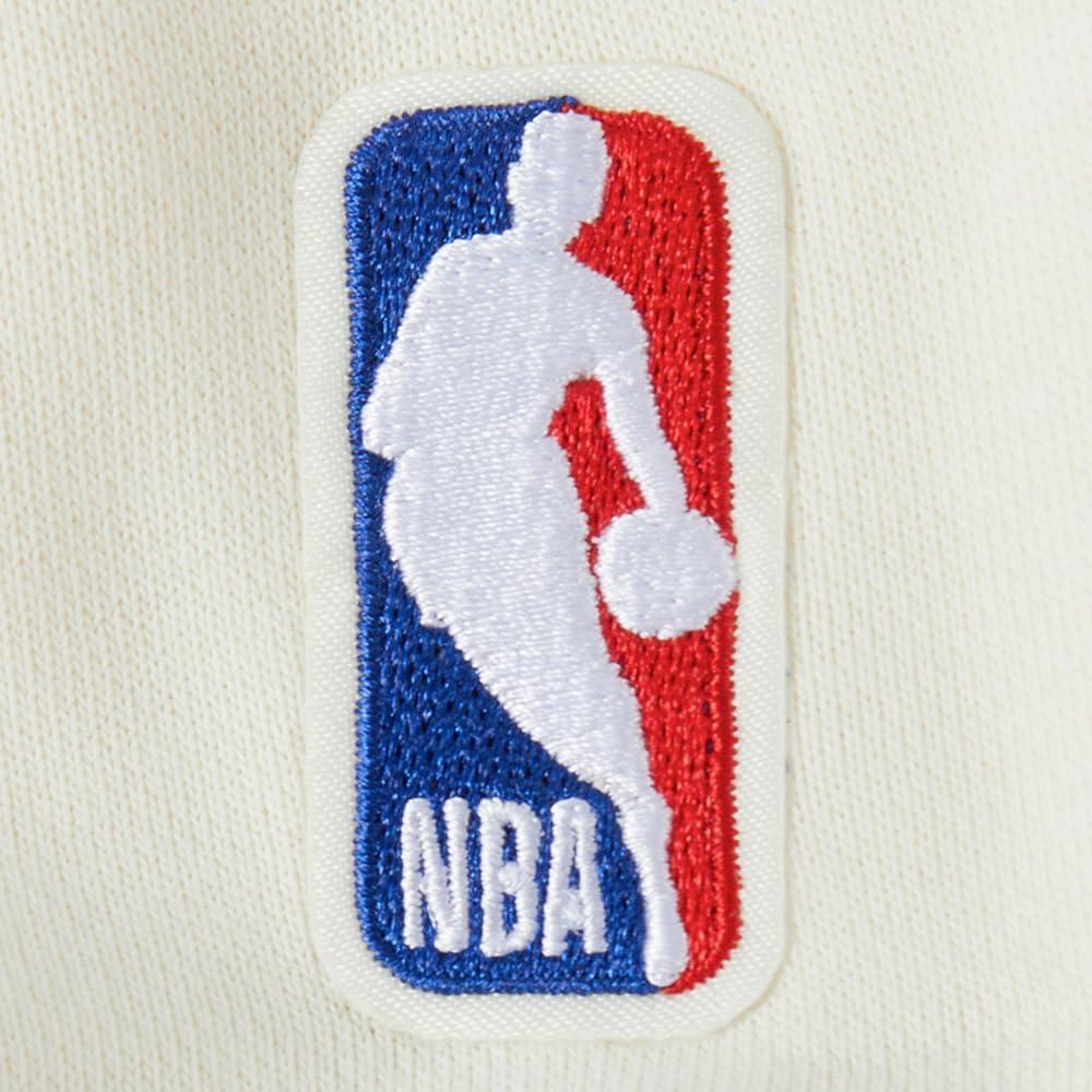 imagePro Standard NBA womens Womens Nba Retro Classics Brushed Back French Terry Crewneck SweatshirtEggshellRoyal Blue
