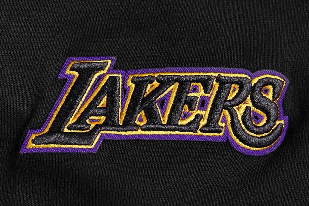 imagePro Standard NBA womens Womens Nba Retro Classics Brushed Back French Terry Cropped Pullover HoodieBlackPurpleYellow
